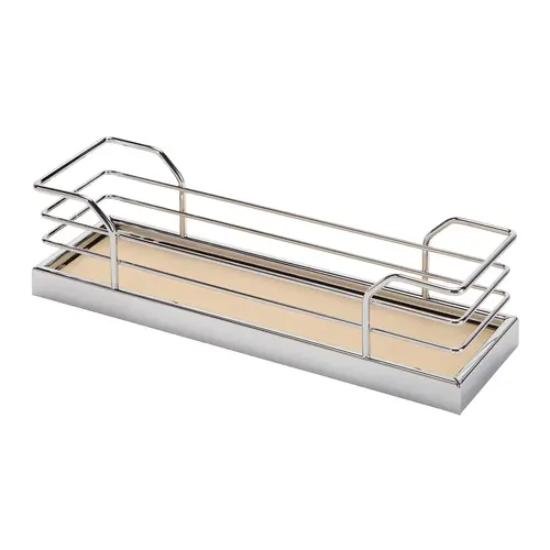 Tray Set, for Spice Rack 3" Chrome/maple, width 3" Chrome/Maple