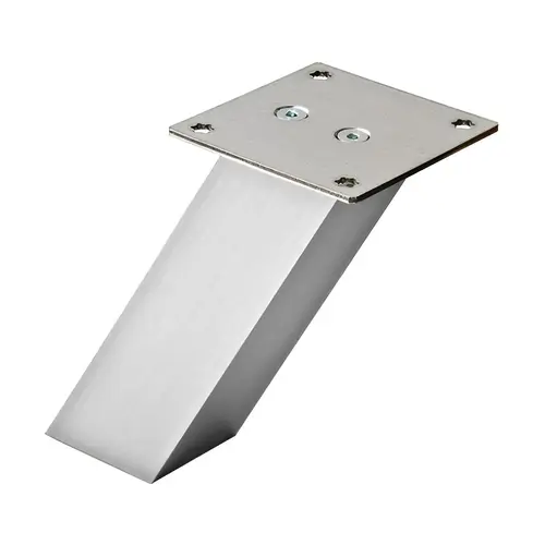 Countertop Support, Square 60 degree Angled 170 mm Height: (6 11/16") 170 mm Stainless steel effect