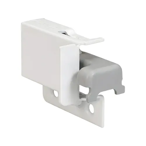 Cabinet Hanger, Screw-Mounted, 440 lb. Load Capacity, 2 5/16" length Left Grass, White, left hand