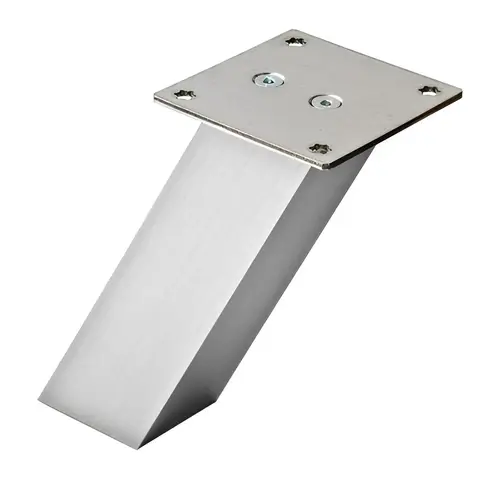 Countertop Support, Square 60 degree Angled 190 mm Height: (7 1/2") 190 mm Stainless steel effect
