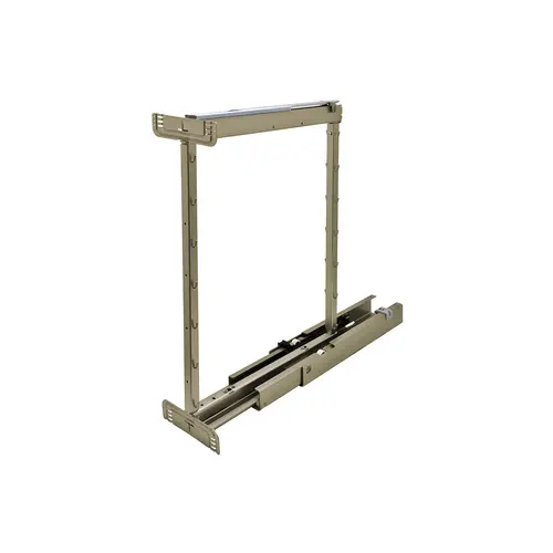 Dispensa Pull-Out Pantry Frame, Steel Material, Full Extension, 31-1/2-47-1/4" Installation Height, Champagne Finish