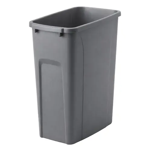 Replacement Waste Bin, for KV Pull Out Units 20 qts Frosted nickel, 20 qt. Gray, frosted, Nickel plated
