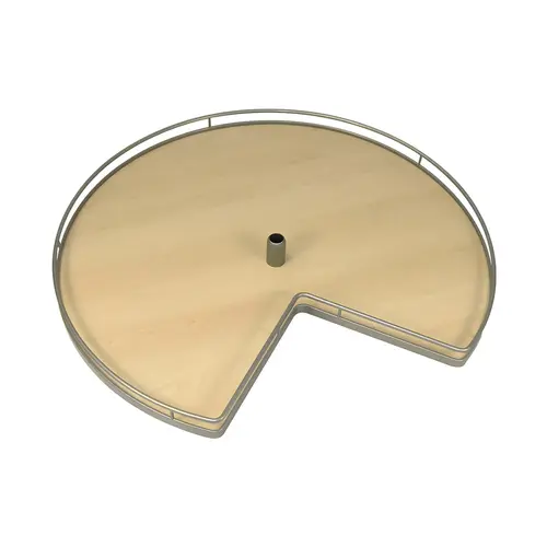Kidney Shaped Wood Shelf, for Center Posts 28" 294 mm 444.5 mm 74.5 mm 268 mm 464 mm 94 mm 14" Champagne/Maple, diameter 28" Shelf: Maple, Surround: Champagne