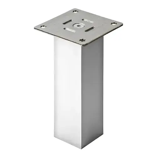 Countertop Support, Square 190 mm Height: (7 1/2") 190 mm Stainless steel effect