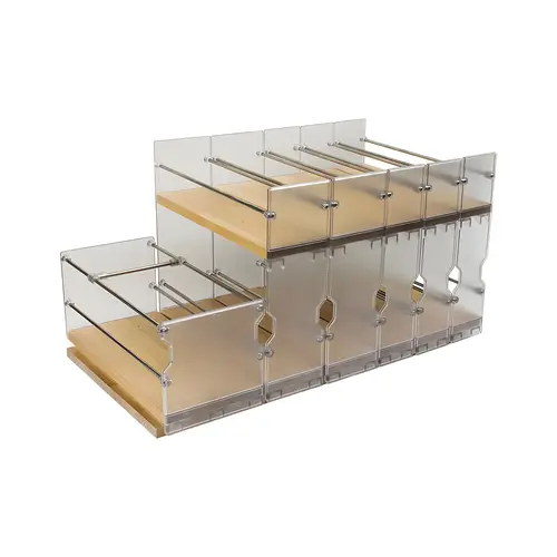 Pull-Out Spice Rack, Wooden Cabinet Accessory 488 mm (19 1/4")