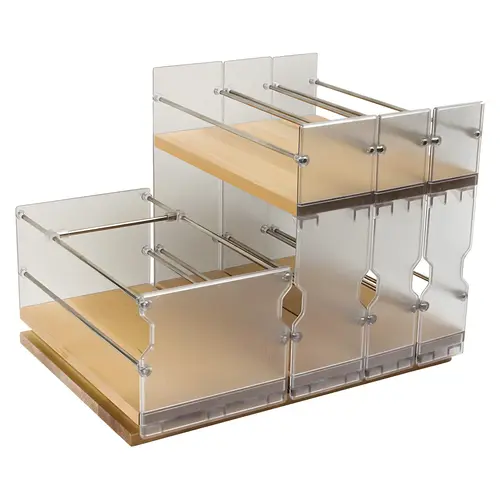 Pull-Out Spice Rack, Wooden Cabinet Accessory 365 mm (14 3/8")