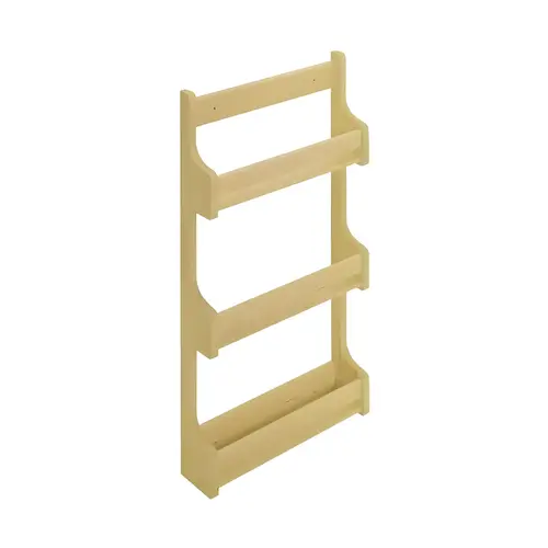 Door Mount Spice Rack, Wooden Cabinet Accessory 12 1/2" Width 318 mm (12 1/2")