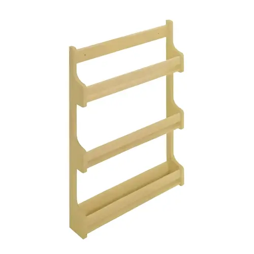 Door Mount Spice Rack, Wooden Cabinet Accessory 15 1/2" Width 394 mm (15 1/2")