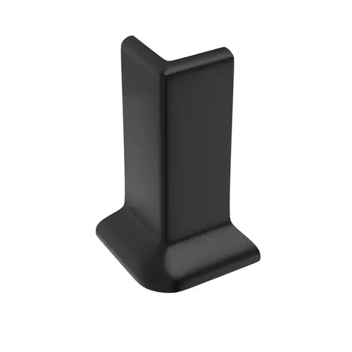 Corner Moulding, Plastic Material, 4" Length, 1-1/2" Depth, 1-1/2" Width, For Interior Edge Protection Applications, Black Finish