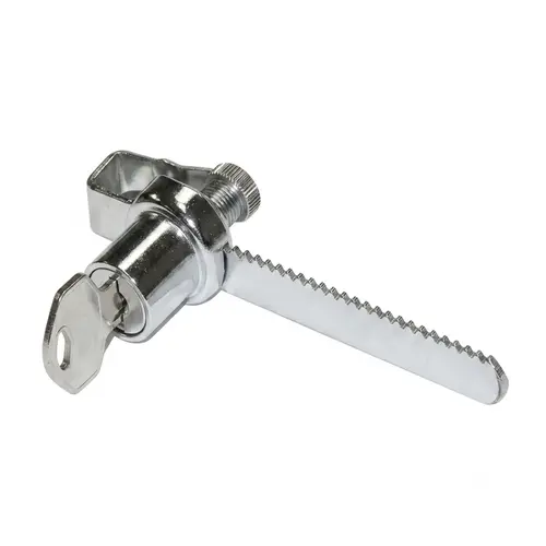 Ratchet Lock, Metal Material, 3" Length, Bright Chrome Finish ?lear