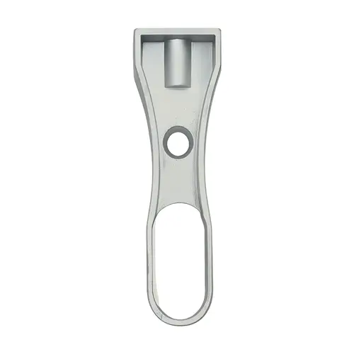 Oval Center Support And Flange, Zamak Material, Center Support Mount or Flange Mount, 19/32" x 1-3/16" Opening, Dull Chrome Finish
