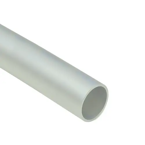 Aluminum Tubing, Aluminum Material, 1-1/16" Diameter, 14 Gauge Wall Thickness, 96" Length, Dull Chrome Finish