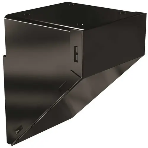 Aluminum Railing Black Mid/End/Stair Fascia Mount Bracket