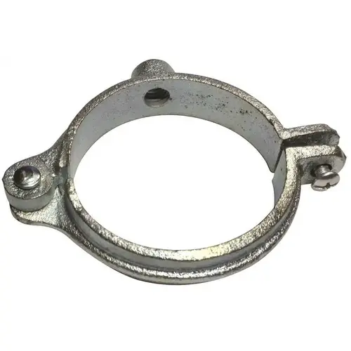 1-1/2 in. Split Ring Pipe Hanger, Galvanized Silver Metallic