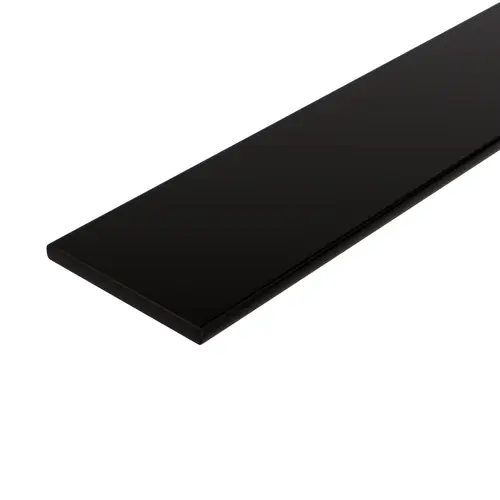 Closure Strip, Aluminum material, 144" Length, 11/16" Strip Face Width, 0.055" Strip Thickness, Oil Rubbed Bronze Finish