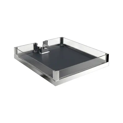 Tray Set (of Four), for LAVIDO Pantry Pull-Out 403 mm 18" 15 3/4" Chrome/Anthracite, 403 mm (15 1/4") Chrome/Anthracite