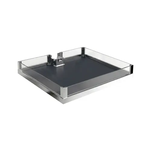 Tray Set (of Four), for LAVIDO Pantry Pull-Out 549 mm 24" 21 5/8" Chrome/Anthracite, 549 mm (21 5/8") Chrome/Anthracite