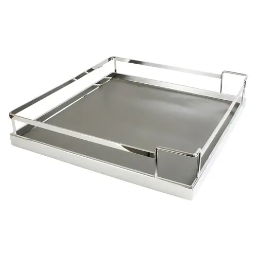 Storage Tray, Arena Plus, for 220 lbs. Weight Capacity Pantry Pull-Out 18 7/8" For Base Pull-Out II, Chrome/Anthracite, width 18 7/8", for frame width 24" Shelf: Anthracite Surround: Chrome