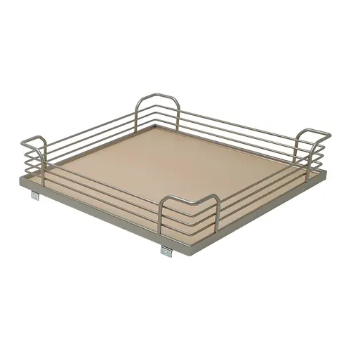 Storage Tray, Arena Plus, for 220 lbs. Weight Capacity Pantry Pull-Out 12 7/8" For Base Pull-Out II, Champagne/Maple, width 12 7/8", for frame width 18" Shelf: Maple Surround: Champagne