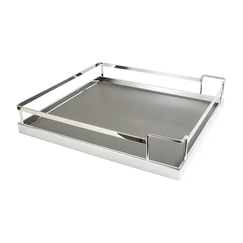 Storage Tray, Arena Plus, for 220 lbs. Weight Capacity Pantry Pull-Out 12 7/8" For Base Pull-Out II, Chrome/Anthracite, width 12 7/8", for frame width 18" Shelf: Anthracite Surround: Chrome