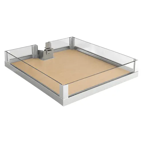 Individual Adjustable Tray, for LAVIDO Pantry Pull-Out 449 mm 21" 17 11/16" Chrome/Maple, 449 mm (17 11/16") Shelf: Maple Surround: Chrome, Shelf: Maple Surround: Chrome
