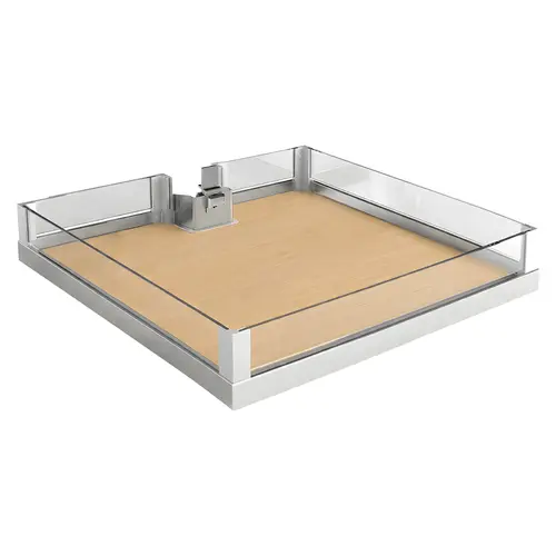 Individual Adjustable Tray, for LAVIDO Pantry Pull-Out 549 mm 24" 21 5/8" Chrome/Maple, 549 mm (21 5/8") Shelf: Maple Surround: Chrome, Shelf: Maple Surround: Chrome