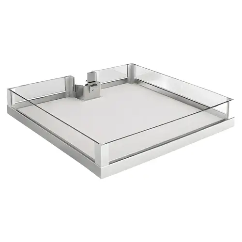 Individual Adjustable Tray, for LAVIDO Pantry Pull-Out 549 mm 24" 21 5/8" Chrome/White, 549 mm (21 5/8") Shelf: White, Shelf: White Surround: Chrome