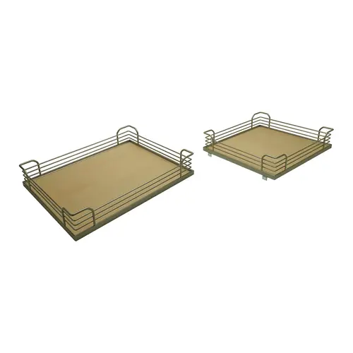 Tray Set, for Magic Corner II Champagne surround/maple bottom Shelf: Maple, Surround: Champagne