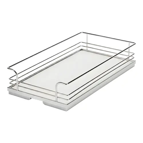 Storage Tray, for Internal Drawer Pull-Out 404 x 524 x 109 mm 15 7/8" Arena Plus, Chrome/White, width 15 7/8" Shelf: White, Shelf: White Surround: Chrome