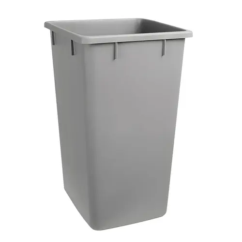 Replacement Waste Bin, for Kessebhmer Wire and Wood Framed Waste Pull-Out Units 52 qt 356 x 267 x 555 mm 22" 14" Gray, 52 qt bin Gray