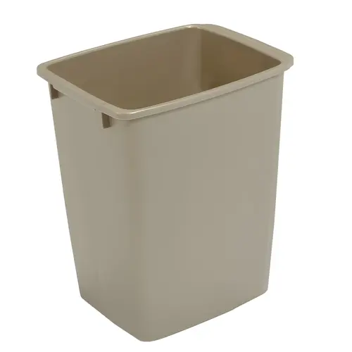 Replacement Waste Bin, for Kessebhmer Wire and Wood Framed Waste Pull-Out Units 36 qt 356 x 267 x 450 mm 18" 14" Champagne, 36 qt bin Champagne colored