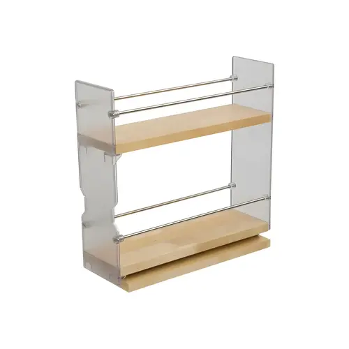 Individual Pull-Out Spice Rack, Wooden Cabinet Accessory 10 3/4" 3 1/4" Width x Height: 83 mm (3 1/4") x 273 mm (10 3/4")
