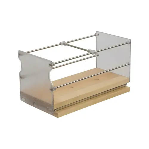 Individual Pull-Out Spice Rack, Wooden Cabinet Accessory 5 3/4" 5" Width x Height: 127 mm (5") x 146 mm (5 3/4")