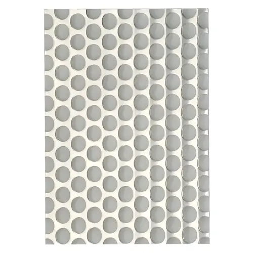Cabinet Protector Mat, Polystyrene Material, 45-1/4" Width, 24-5/8" Depth, Gray Or Stainless Finish, Cut-To-Size Design
