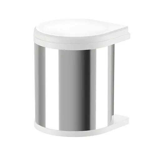 Brixwell QLI6-001 Side Panel/Door Mounted Waste Bin, Side Panel/Door Mounted 17 5/16" 16" 3515-01 Installation behind hinged doors, Housing: stainless steel, polished; Lid: white Lid: Plastic; Color: White Bin: Plastic; Color: Light gray, Lid: white Pail: light gray Housing: stainless steel Side Panel/Door Mounted Waste Bin, Side Panel/Door Mounted 17 5/16" 16" 3515-01 Installation behind hinged doors, Housing: stainless steel, polished; Lid: white Lid: Plastic; Color: White Bin: Plastic; Color: Light gray, Lid: white Pail: light gray Housing: stainless steel