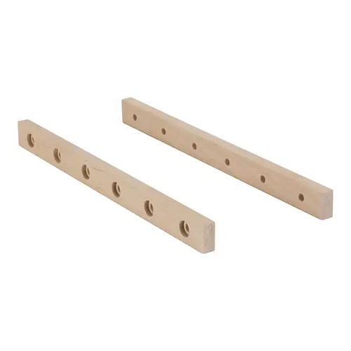 Brackets, For Parallel Rods 12" For 6 parallel rods unfinished, 12" unfinished Pair
