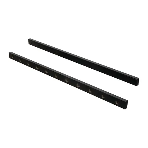 Brackets, For Parallel Rods 22" For 11 parallel rods black, painted, 22" black, black, painted Pair