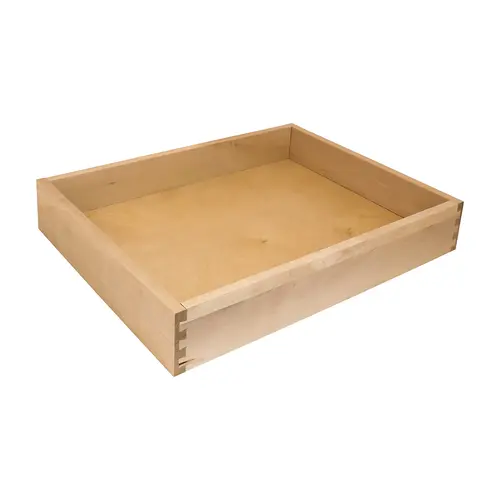 Rollout Tray, Maple 533.4 mm For 21" cabinet width; 3 1/2" tray height; Face Frame Plastic coated white aluminium, RAL 9006