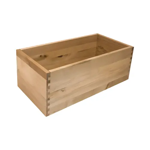 Rollout Tray, Maple 381 mm For 15" cabinet width; 7 3/4" tray height; Face Frame Plastic coated white aluminium, RAL 9006