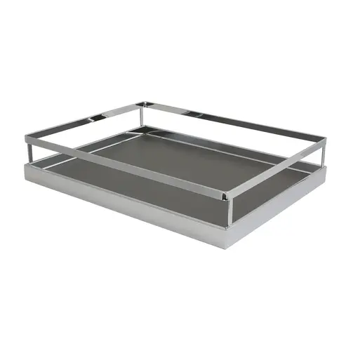 Back Frame Tray Set, for Tandem Chef's Pantry Frame clearance: 15" Interior clearance: 16 1/2" 14 7/8" Arena Plus, Chrome/Anthracite, width 14 7/8"
