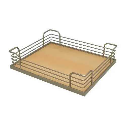 Back Frame Tray Set, for Tandem Chef's Pantry Frame clearance: 15" Interior clearance: 16 1/2" 14 7/8" Arena Plus, Champagne/Maple, width 14 7/8"