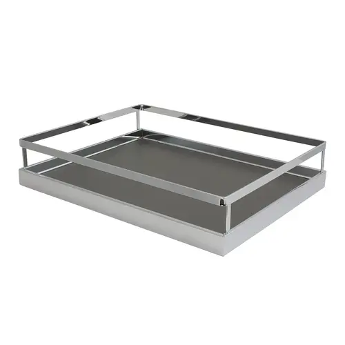 Back Frame Tray Set, for Tandem Chef's Pantry Frame clearance: 21" Interior clearance: 22 1/2" 20 7/8" Arena Plus, Chrome/Anthracite, width 20 7/8"