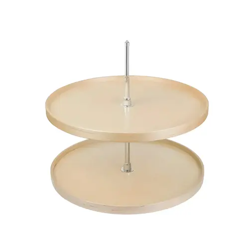 Two Shelf Full Round Lazy Susan with Hardware, Maple/Baltic Birch 32" 813 mm (32") diameter