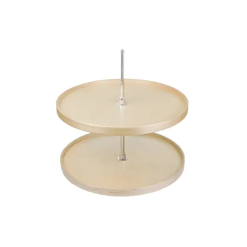 Two Shelf Full Round Lazy Susan with Hardware, Maple/Baltic Birch 28" 711 mm (28") diameter
