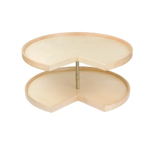 Two Shelf Pie-Cut Lazy Susan Set, Maple/Baltic Birch, 32" Century Signature Series, 813 mm (32") Diameter (Hardware Kit Not Included)