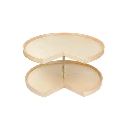 Two Shelf Pie-Cut Lazy Susan Set, Maple/Baltic Birch, 28" Century Signature Series, 711 mm (28") Diameter (Hardware Kit Not Included)