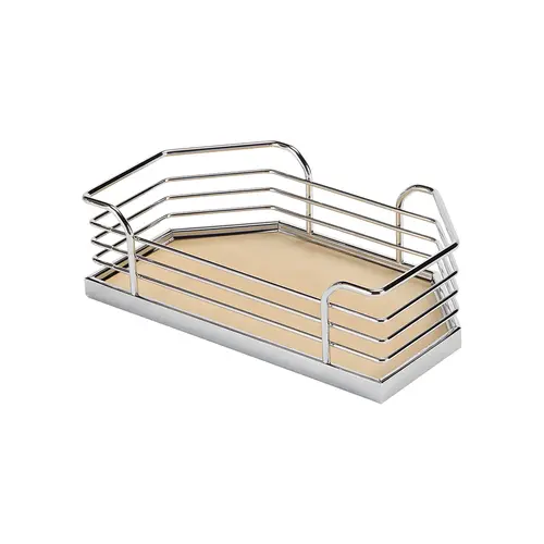Door Tray Set, for Tandem Chef's Pantry Interior clearance: 16 1/2" 11 1/8" Arena Plus, Chrome/Maple, width 11 1/8"