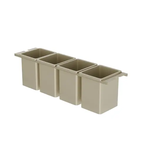 Utility Kit Without a Frame, for Dispensa Base Pull-Out 6" 6" width, champagne Champagne