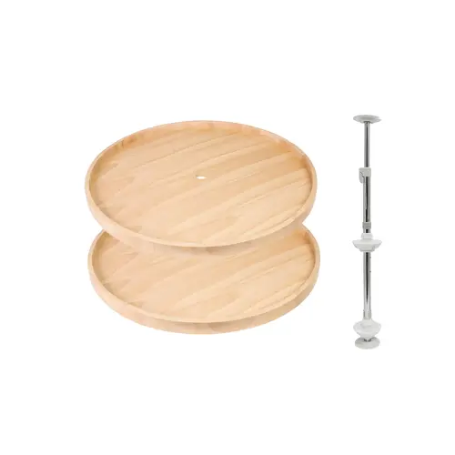 Full Round Lazy Susan, Elemental Wood 18" 18" diameter
