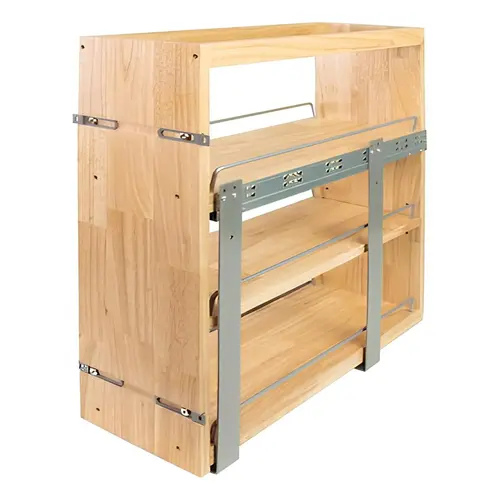 Base Pull-Out, Elemental Wood 15" frameless cabinet 13 1/8" 10 7/8" width